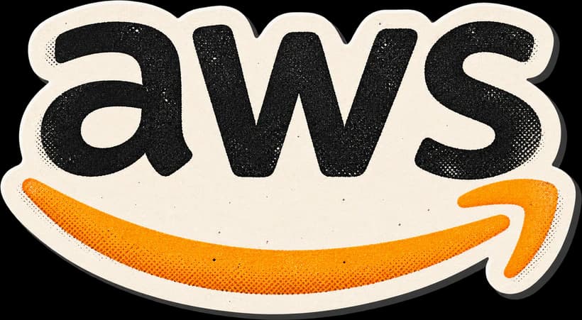 An AWS sticker