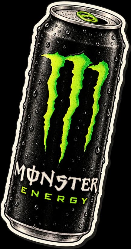 A Monster Energy drink sticker